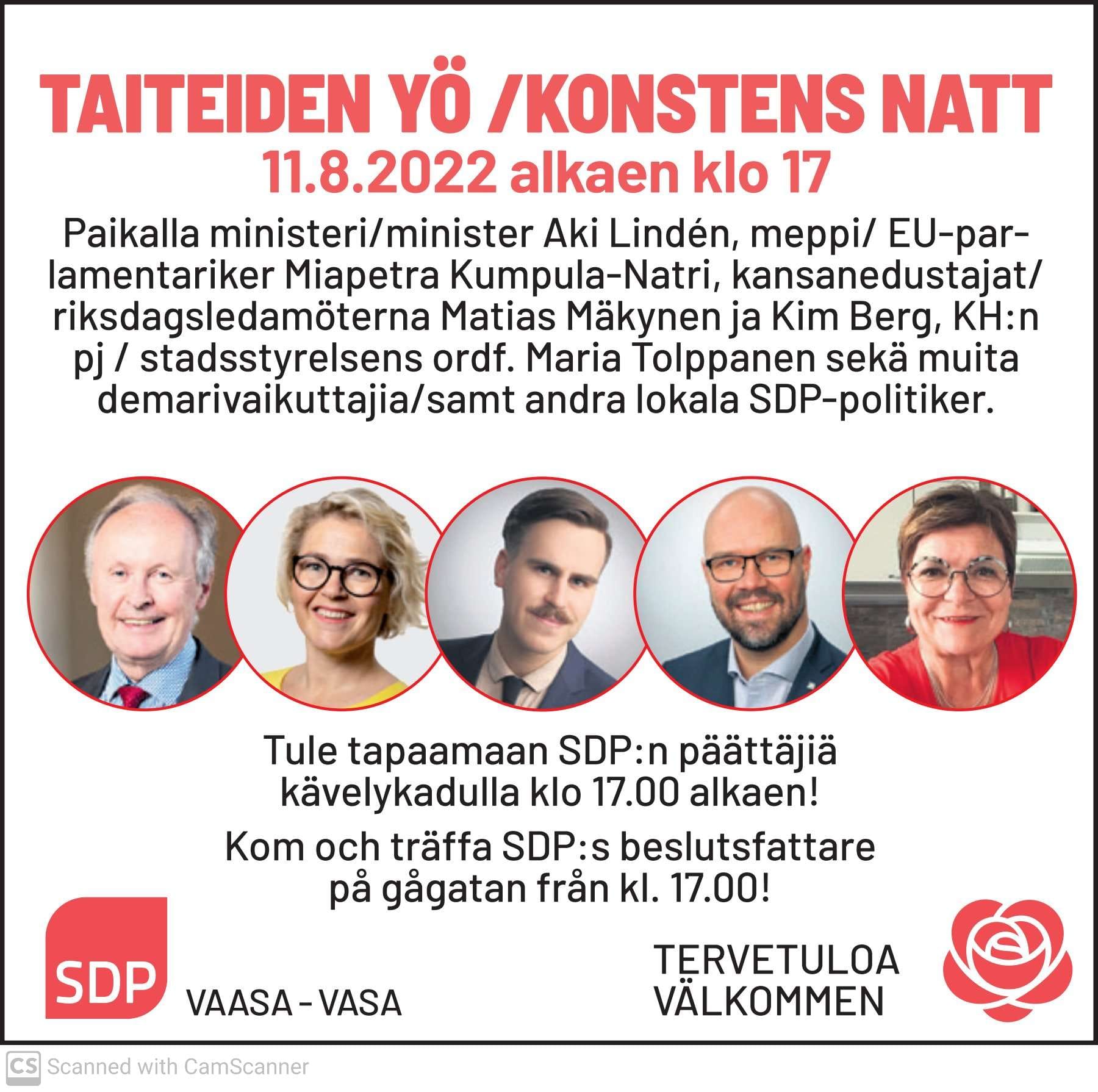 Taiteiden yö – 11.8.2022 – Konstens natt