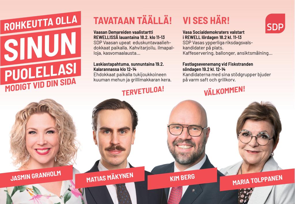 Vaasan oma vaalistartti! – Vasas egen kampanjstart!