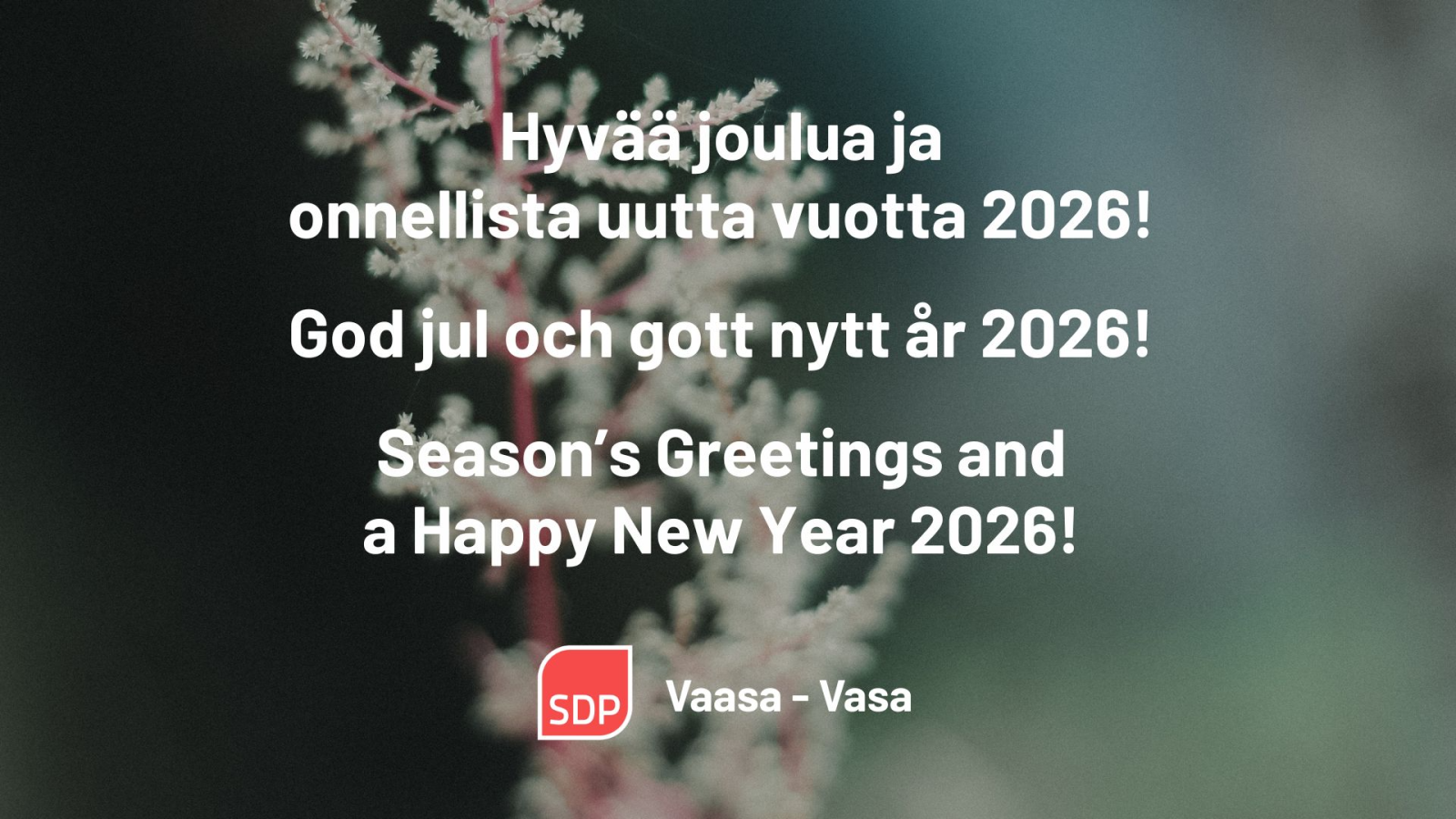 Hyvää joulua! - God jul! - Season's greetings!